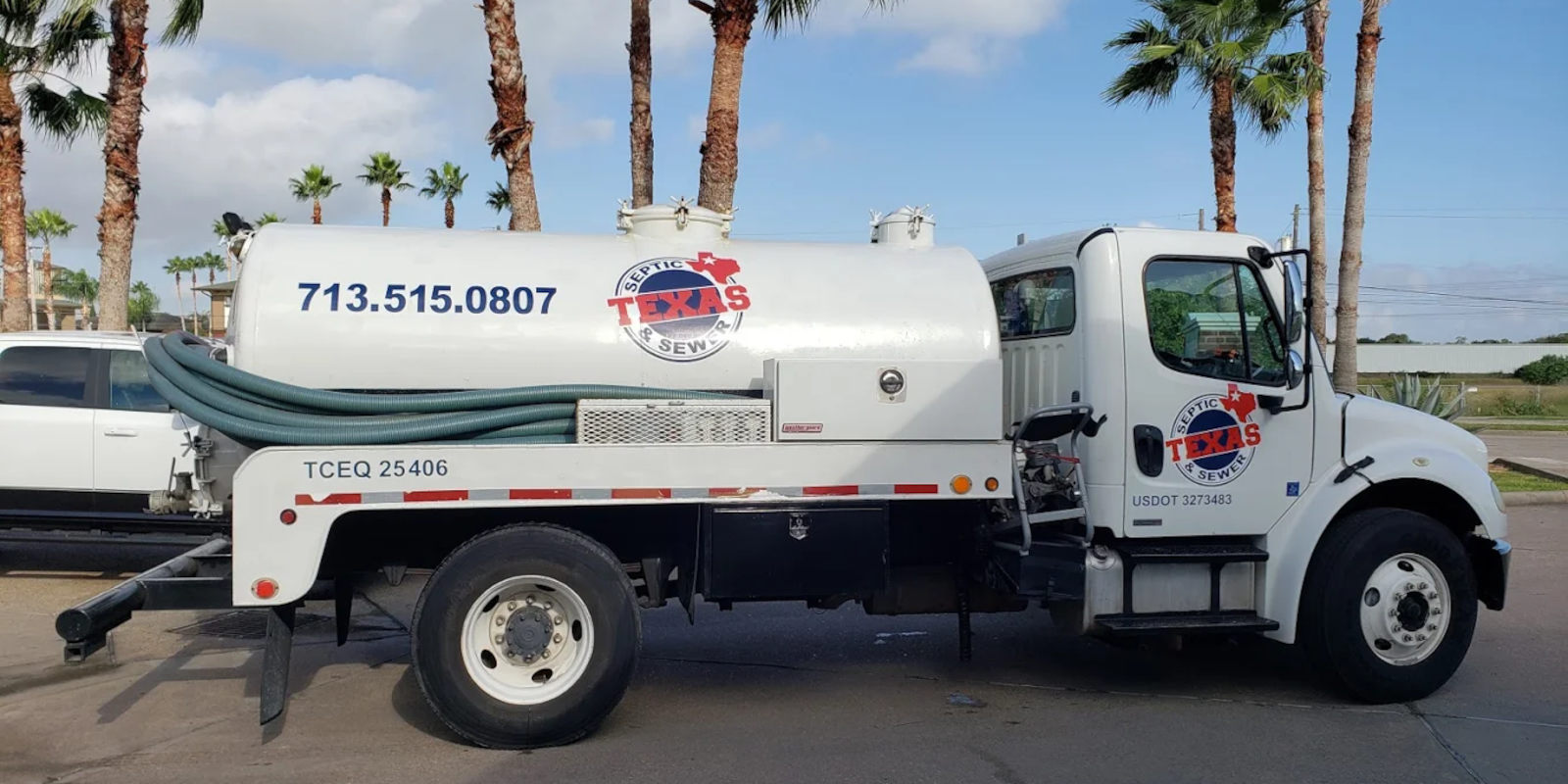 Texas Septic and Sewer commercial pump truck